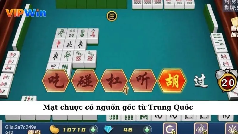 Mạt chược có nguồn gốc từ Trung Quốc